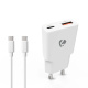 Nedis Wandladegerät mit USB-C-Kabel 20 W 1x USB-C 1x USB-A, weiß Nedis Wandladegerät mit USB-C-Kabel 20 W 1x USB-C 1x USB-A, weiß