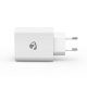 Nedis USB-A-Wandladegerät, 4 Anschlüsse, 24 W, weiß Nedis USB-A-Wandladegerät, 4 Anschlüsse, 24 W, weiß