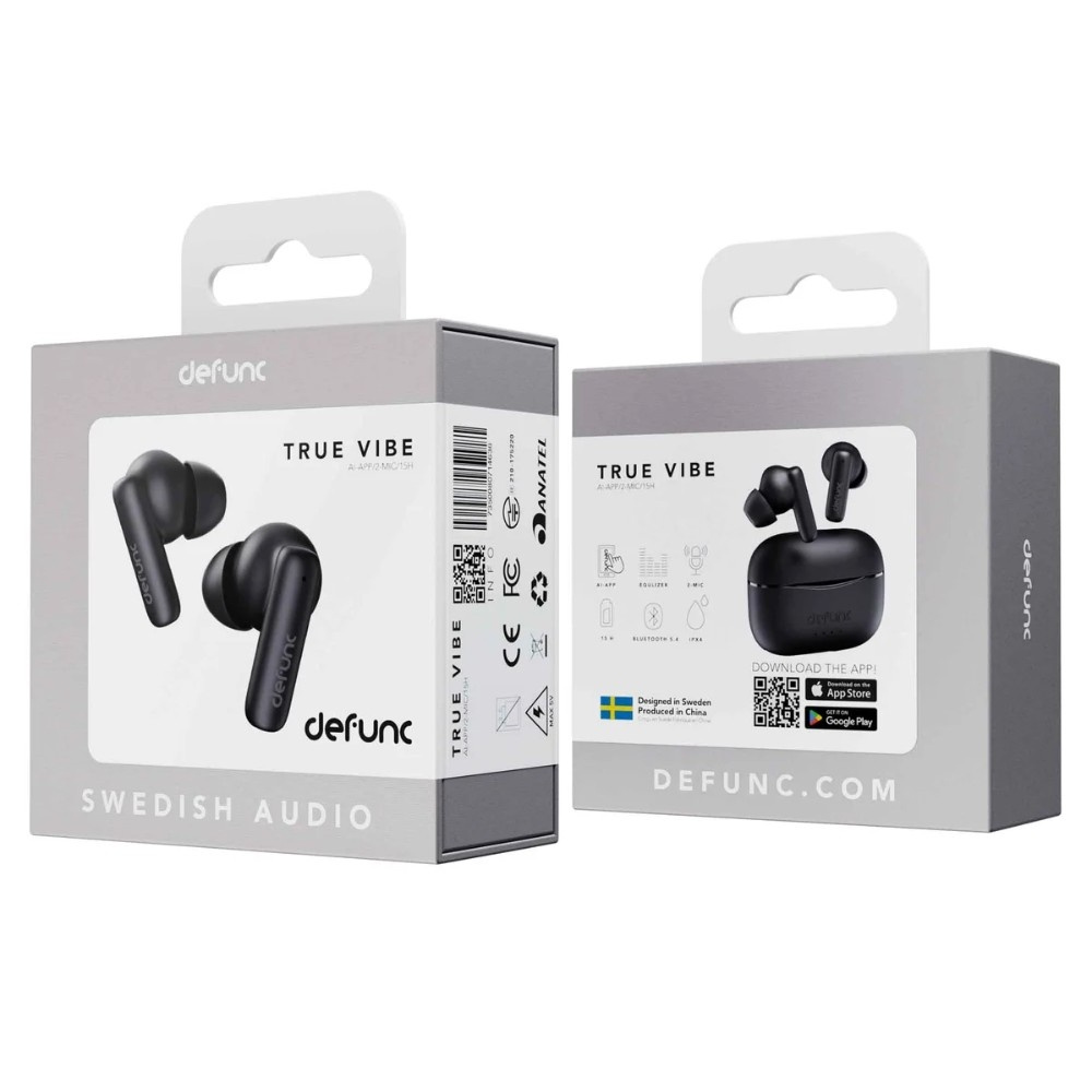 Defunc TRUE VIBE, kabellose In-Ear-Kopfhörer, schwarz