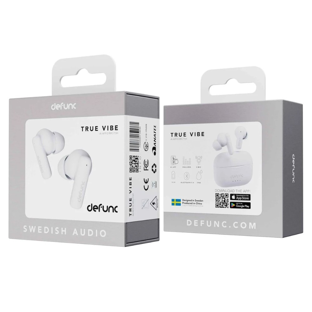 Defunc TRUE VIBE, True-Wireless-In-Ear-Kopfhörer, weiß