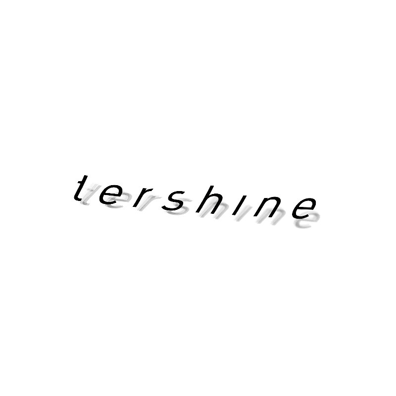 Tershine Aufkleber, 8 cm schwarz
