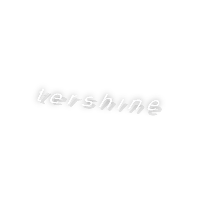 Tershine Aufkleber, 8 cm weiß