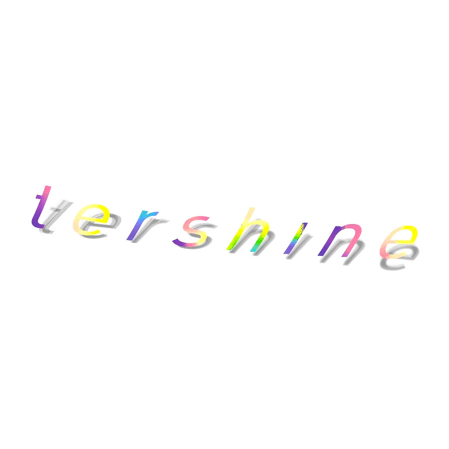 Tershine Aufkleber, 20 cm holografisch
