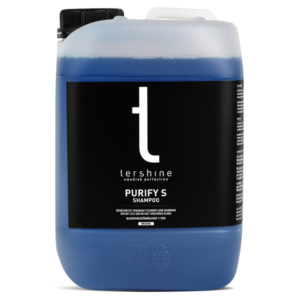 Tershine Purify S - Shampoo, keramisches Shampoo, original 5 L