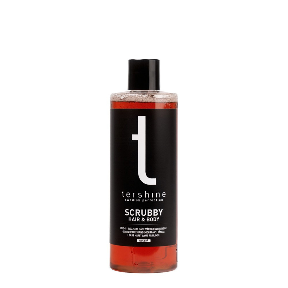Tershine Scrubby Cederträ - Hair & Body, Haarshampoo & Duschgel, 500 ml
