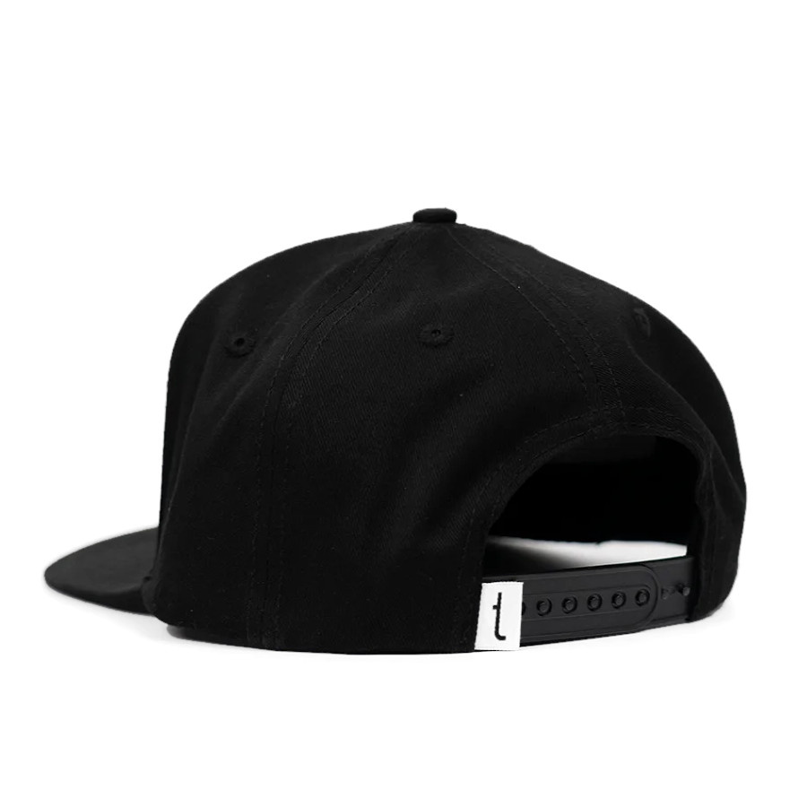 Tershine Snapback-Kappe, schwarzes Logo