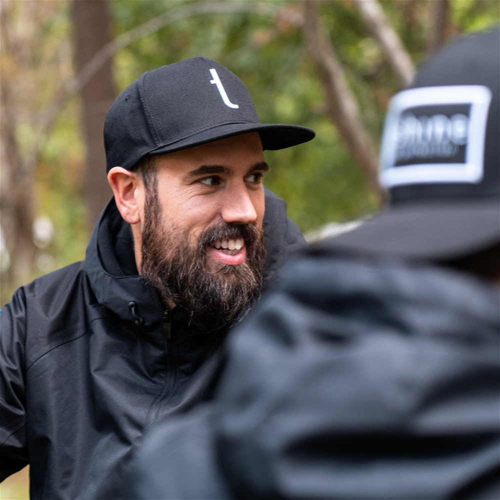 Tershine Snapback-Kappe, weißes Logo
