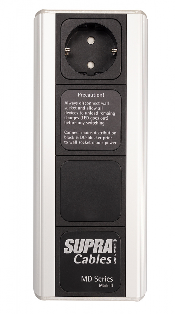 Supra MD-01 MK3.1, DC-Blocker mit 16A IEC-Buchse