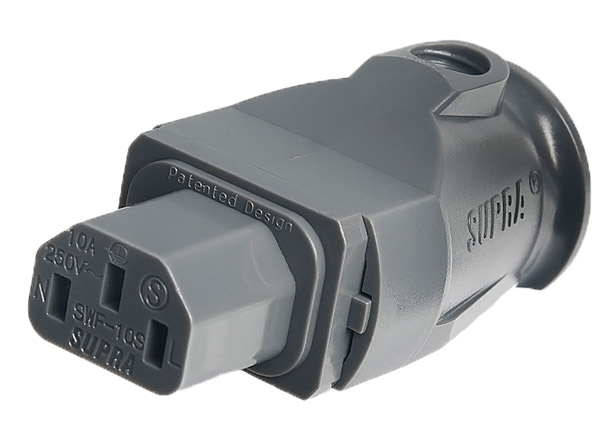 Supra SWF10s IEC-Anschluss