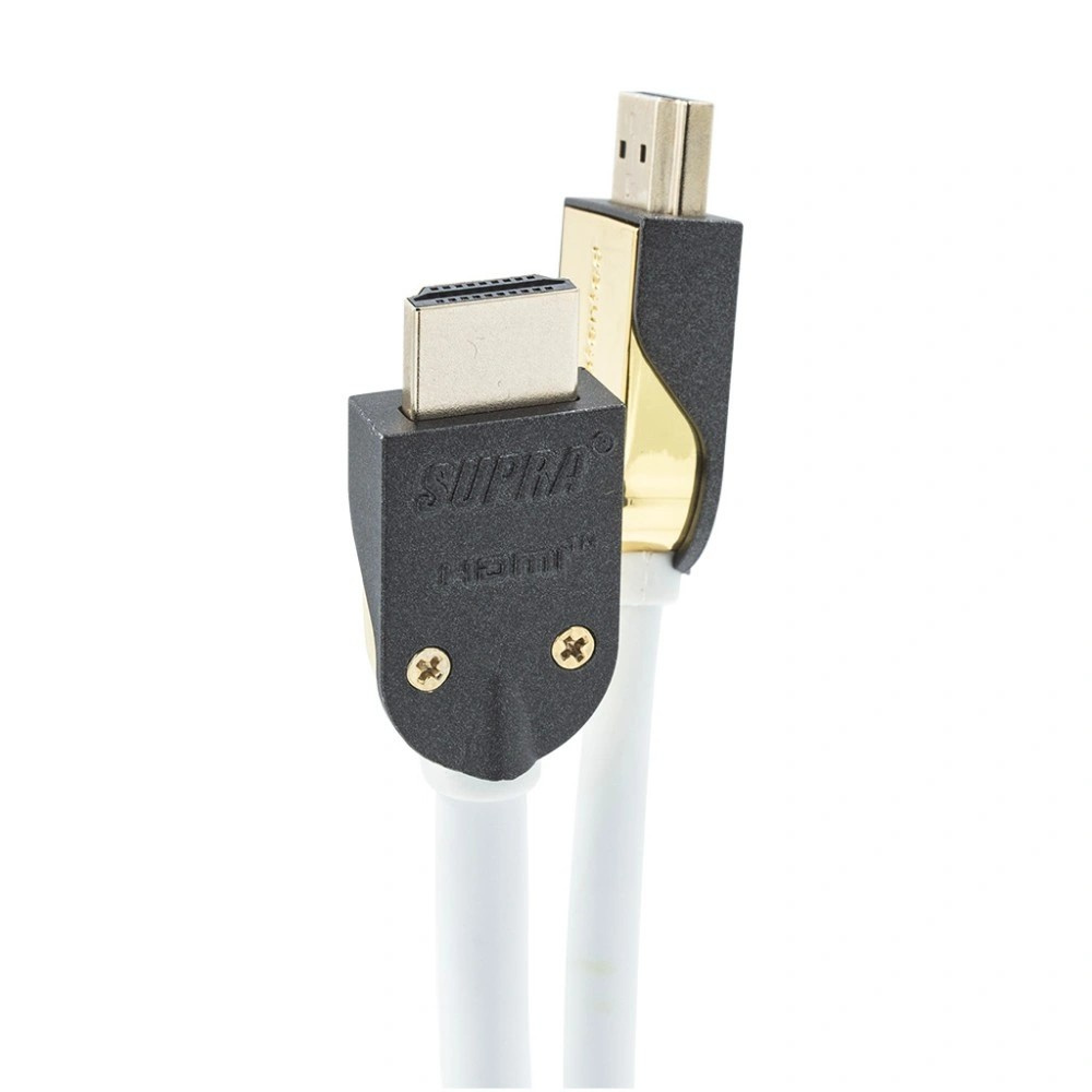 Supra HDMI 2.1 UHD8K HDMI-Kabel mit Unterstützung für 8K HDR, weiß