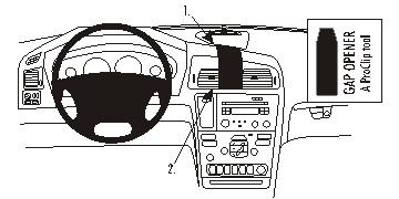 Brodit Verstärkter ProClip, Volvo S60/V70 N/XC70 00-10