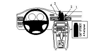 Brodit Verstärkter ProClip, Volvo S80/V70 II/XC70 07-11