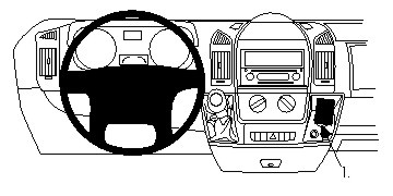 Brodit Verstärkter ProClip, Citroen/Fiat/Opel/Peugeot