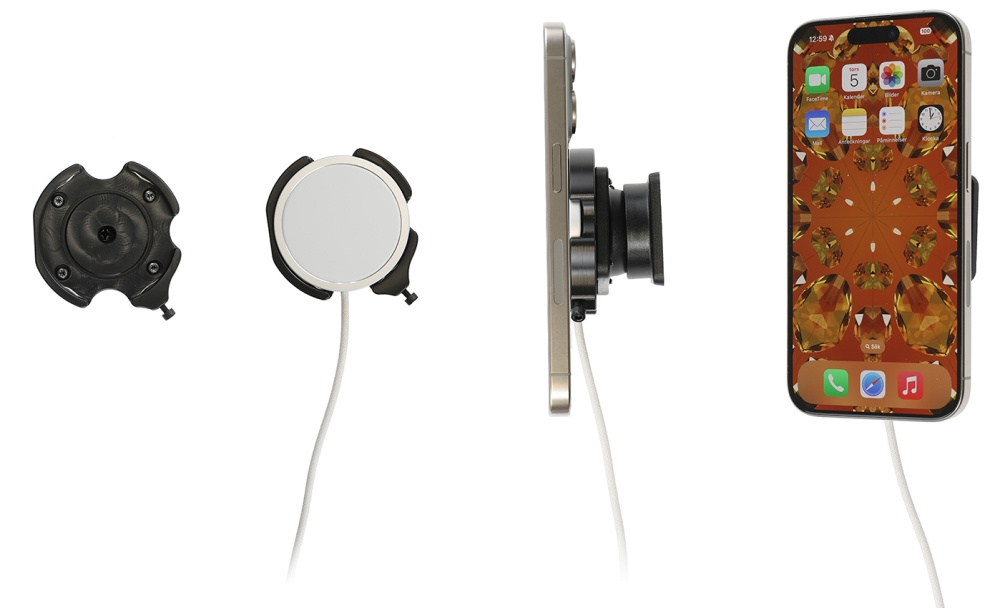 Brodit Halterung mit Kugelgelenk, Apple iPhone 12/12 Mini/12 Pro/12 Pro Max/13/13 Mini/13 Pro/13 Pro Max/14/14 Plus u. a.