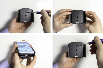 Brodit passiver Halter mit Kugelgelenk, Samsung Galaxy S24 Ultra SM-S928B/DS/S24+ SM-S926B/DS/S25 Ultra/S25+