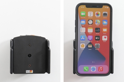Brodit Passivhalterung mit Kugelgelenk, Apple iPhone 12/12 Pro/12 Pro Max/13/13 Pro/13 Pro Max/14/14 Plus/14 Pro Max/15 Plus/15 Pro Max/16 Plus/16 Pro Max/6 Plus/6S Plus/7 Plus/8 Plus/X/Xs/Xs Max
