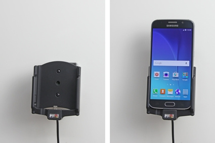 Brodit Aktiver Halter mit Zigarettenanzünderanschluss, Samsung Galaxy S6