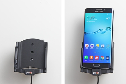 Brodit Aktiver Halter mit Zigarettenanzünderanschluss, Samsung Galaxy S6 edge+
