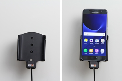 Brodit Aktivhalterung mit Zigarettenanzünderstecker, Samsung Galaxy S7