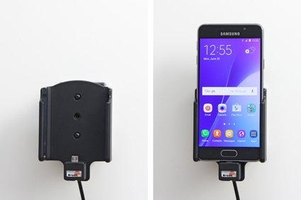 Brodit Aktivhalterung mit Zigarettenanzünderstecker, Samsung Galaxy A3 (2016)