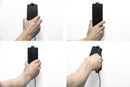 Brodit Aktivhalterung mit Zigarettenanzünderstecker, Samsung Galaxy S8/S9