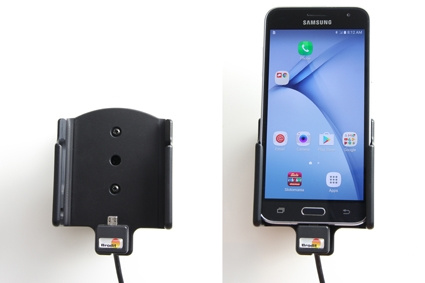 Brodit Aktivhalterung mit Zigarettenanzünderstecker, Samsung Galaxy J3 (2016)/J5 (2017)