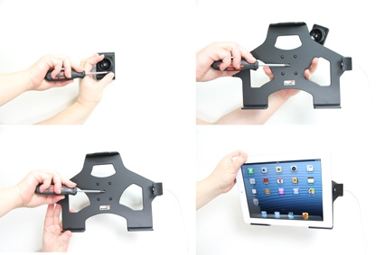 Brodit Halterung für Kabelanschluss, Apple iPad 4th Gen (A1458, A1459, A1460)/With Retina (Lightning Connector)