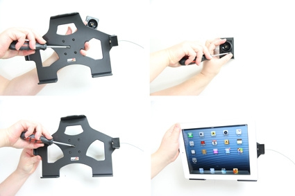 Brodit Halterung für Kabelanschluss, Apple iPad 4th Gen (A1458, A1459, A1460)/With Retina (Lightning Connector)