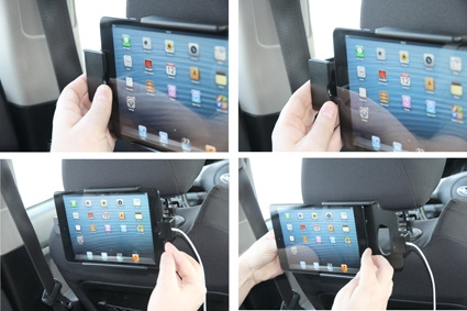 Brodit Halterung mit Federverriegelung, Apple iPad Mini (A1432, A1454, A1455)