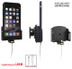 Brodit Halterung für Kabelanschluss, Apple iPhone 11/6 Plus/6S Plus/7 Plus/8 Plus/X/XR/Xs/Xs Max Brodit Halterung für Kabelanschluss, Apple iPhone 11/6 Plus/6S Plus/7 Plus/8 Plus/X/XR/Xs/Xs Max