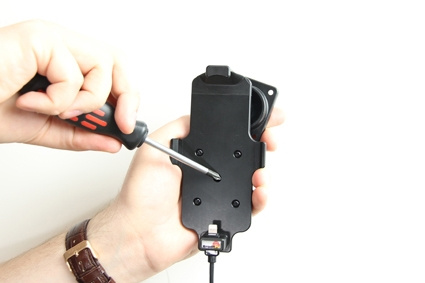 Brodit Aktivhalterung mit USB-Kabel und Zigarettenanzünder-Adapter, Apple iPhone 5/5C/5S/SE