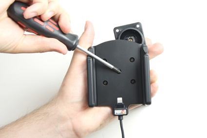 Brodit Aktivhalterung mit USB-Kabel und Zigarettenanzünder-Adapter, Apple iPhone 5/5S/SE