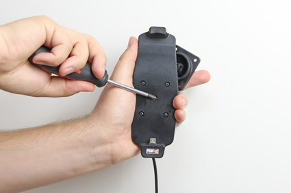 Brodit Aktivhalterung mit USB-Kabel und Zigarettenanzünder-Adapter, Samsung Galaxy S6/S6 edge/S7