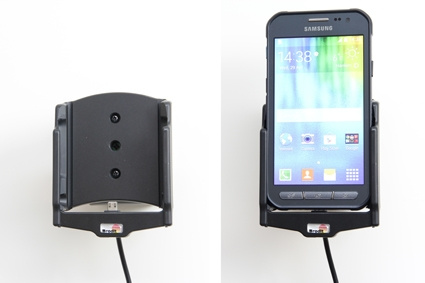 Brodit Aktivhalterung mit USB-Kabel und Zigarettenanzünder-Adapter, Samsung Galaxy Xcover 3