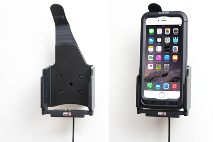Brodit Aktivhalterung mit USB-Kabel und Zigarettenanzünder-Adapter, Apple iPhone 6 Plus