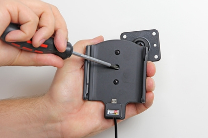 Brodit Aktivhalterung mit USB-Kabel und Zigarettenanzünder-Adapter, Samsung Galaxy S7 Edge