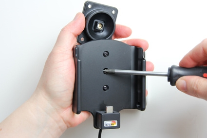 Brodit Aktivhalter mit USB-Kabel und Zigarettenanzünderadapter, Samsung Galaxy S8+