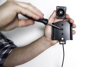 Brodit Aktivhalter mit USB-Kabel und Zigarettenanzünderadapter, Samsung Galaxy S8 Active