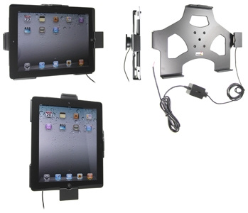 Brodit Aktivhalter zur festen Installation, Apple iPad 2 (A1395, A1396, A1397)/3rd Gen (A1416, A1430, A1403)