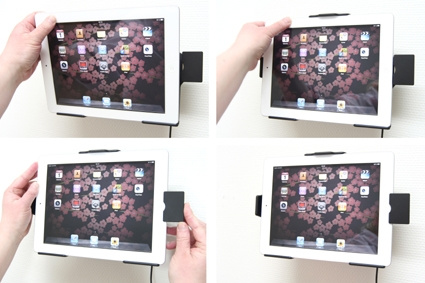 Brodit Aktivhalter zur festen Installation, Apple iPad 2 (A1395, A1396, A1397)/3rd Gen (A1416, A1430, A1403)