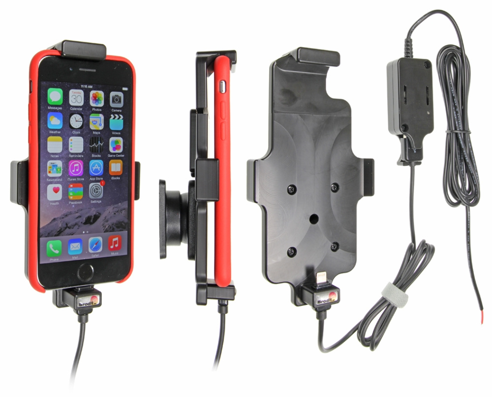 Brodit Aktivhalter zur festen Installation, Apple iPhone 12 Mini/13 Mini/6/6S/7/8/SE 2nd Gen 2020