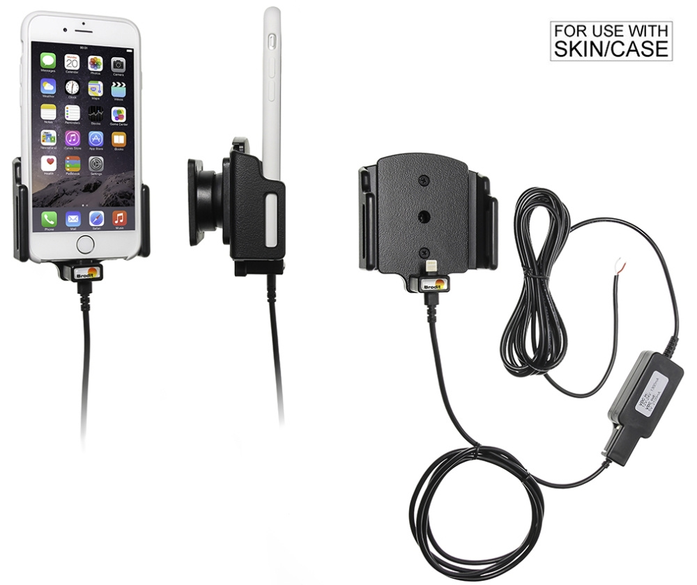 Brodit Aktivhalter zur festen Installation, Apple iPhone 6/6S/7/8/SE 2nd Gen 2020/X/Xs