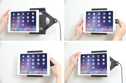 Brodit Aktivhalter zur festen Installation, Apple iPad Air 2 (A1566, A1567)/Pro 9.7 (A1673, A1674, A1675)