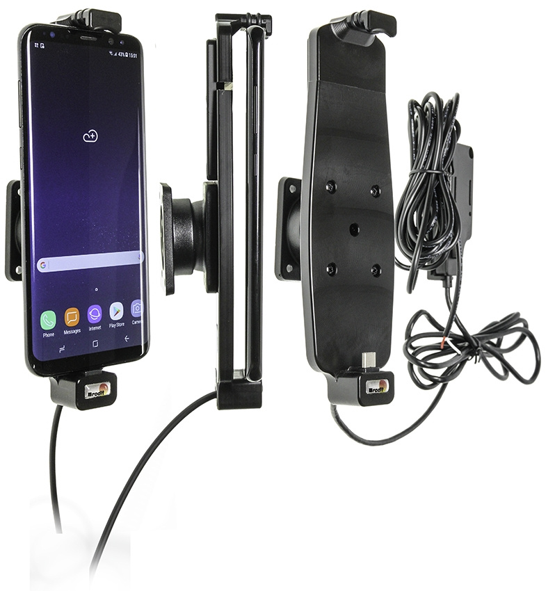 Brodit Aktivhalter zur festen Installation, Samsung Galaxy S10+/S8+/S9+