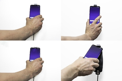 Brodit Aktivhalter zur festen Installation, Samsung Galaxy S10+/S8+/S9+