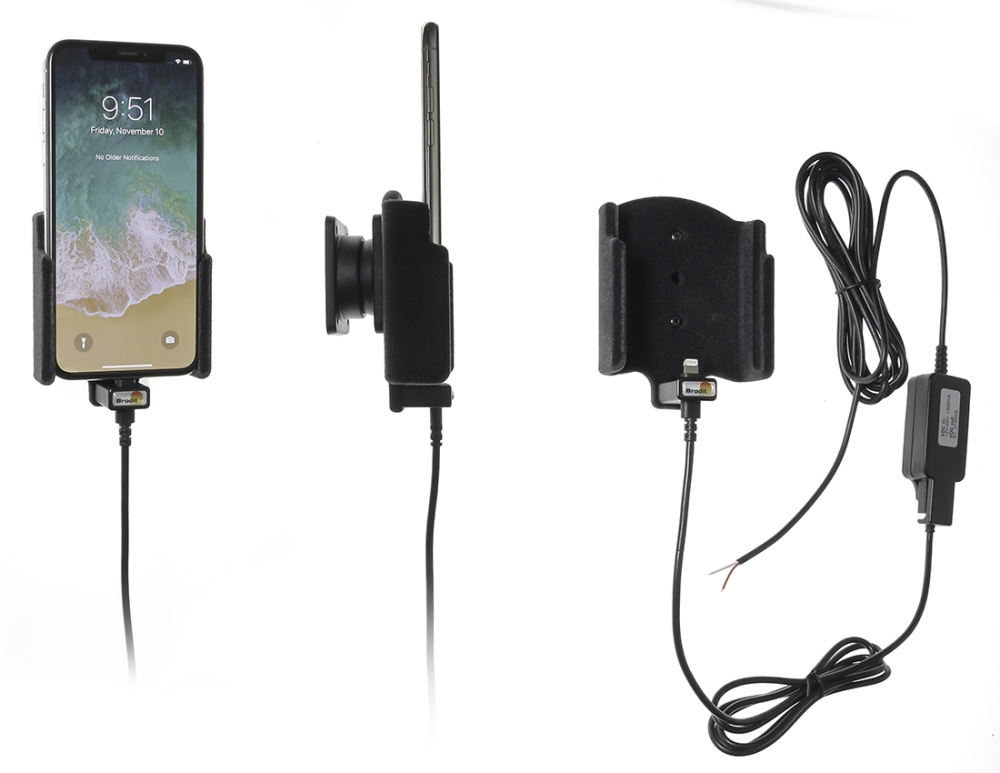 Brodit Aktivhalter zur festen Installation, Apple iPhone X/Xs