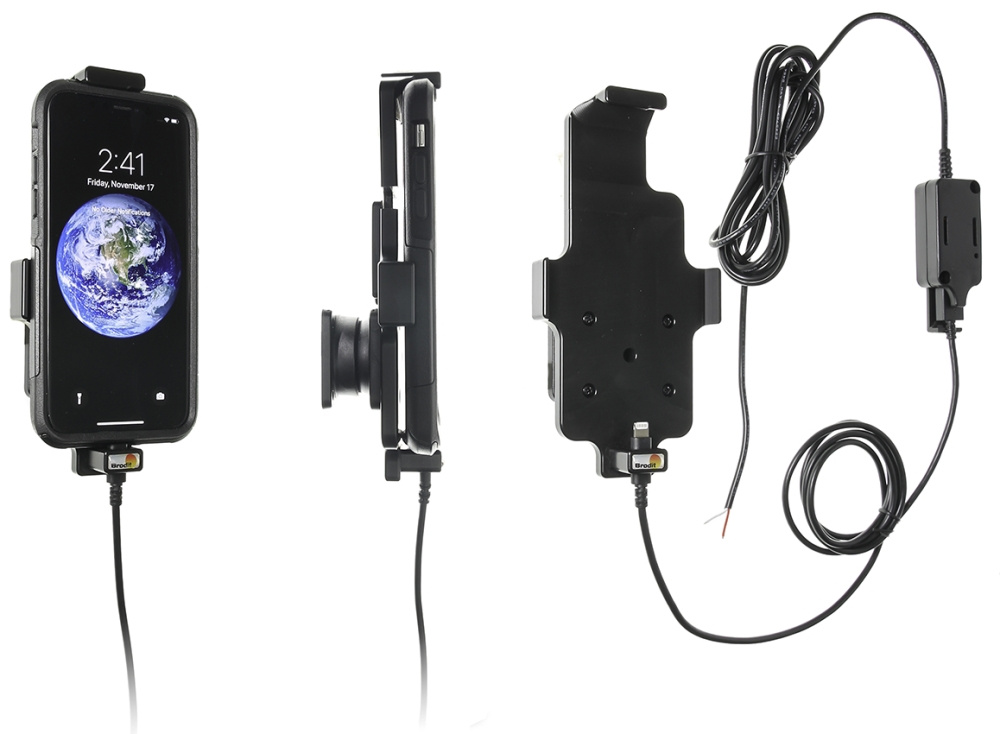Brodit Aktivhalterung für feste Installation, Apple iPhone 11 Pro/X/Xs