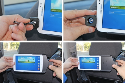 Brodit Halterung mit Schlüsselschloss, Samsung Galaxy Tab 3 7.0 SM-T210/SM-T2110