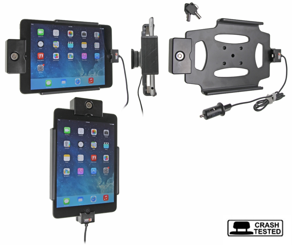 Brodit Halterung mit Schlüsselschloss, Apple iPad Mini 2 (A1489, A1490, A1491)/3 (A1599, A1600)/Retina