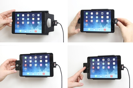 Brodit Halterung mit Schlüsselschloss, Apple iPad Mini 2 (A1489, A1490, A1491)/3 (A1599, A1600)/Retina